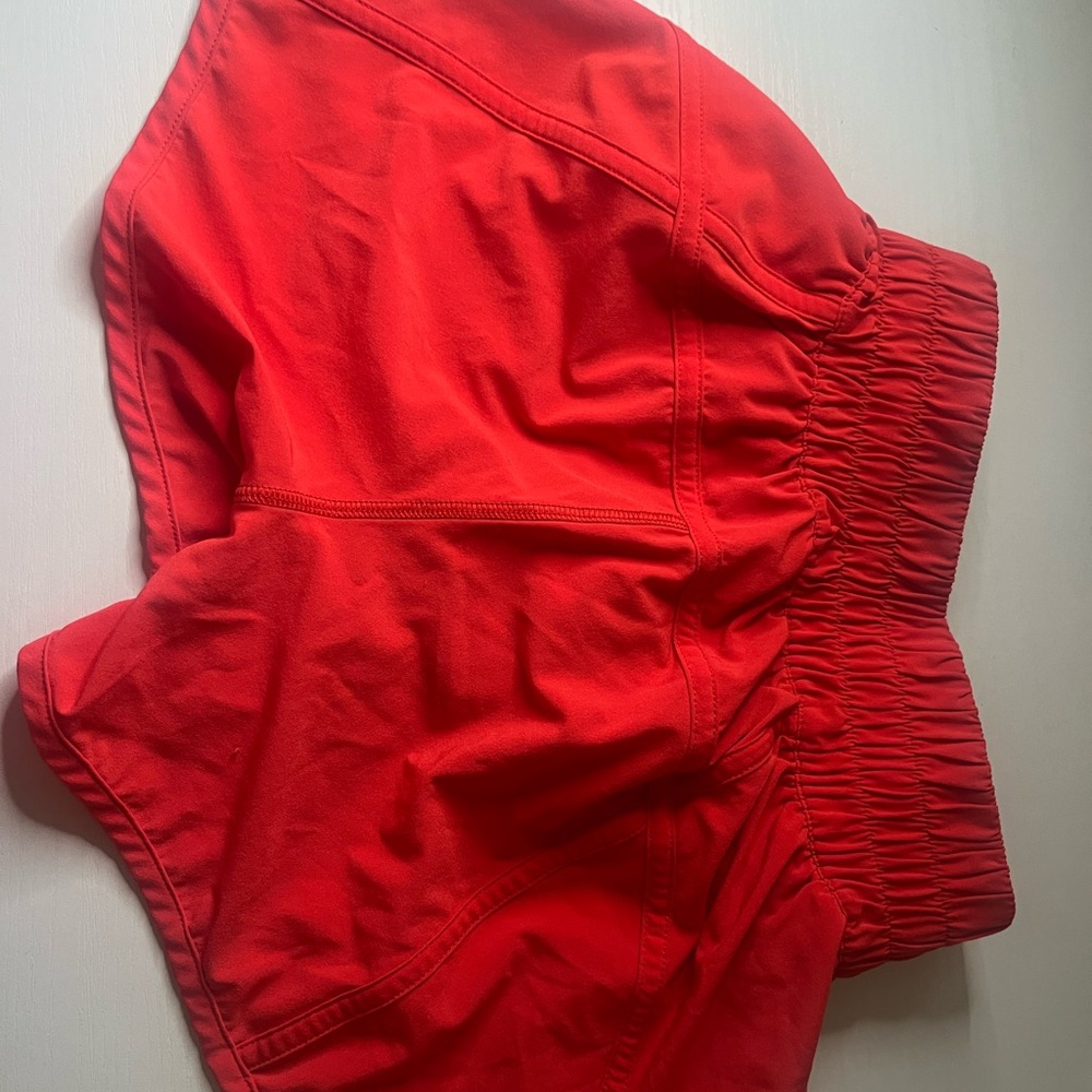 Love red lululemon shorts